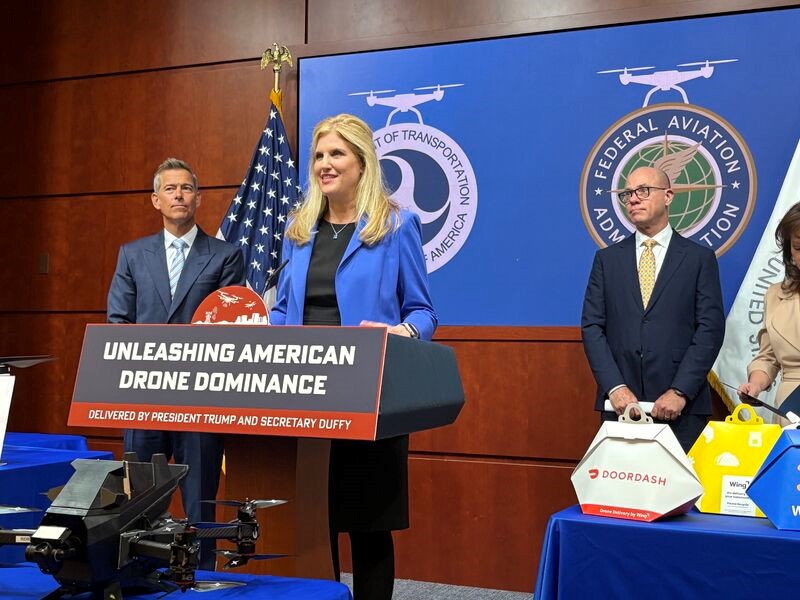 ;" Lisa Ellman at DOT on August 6, 2025 alongside Senator Duffy etc.